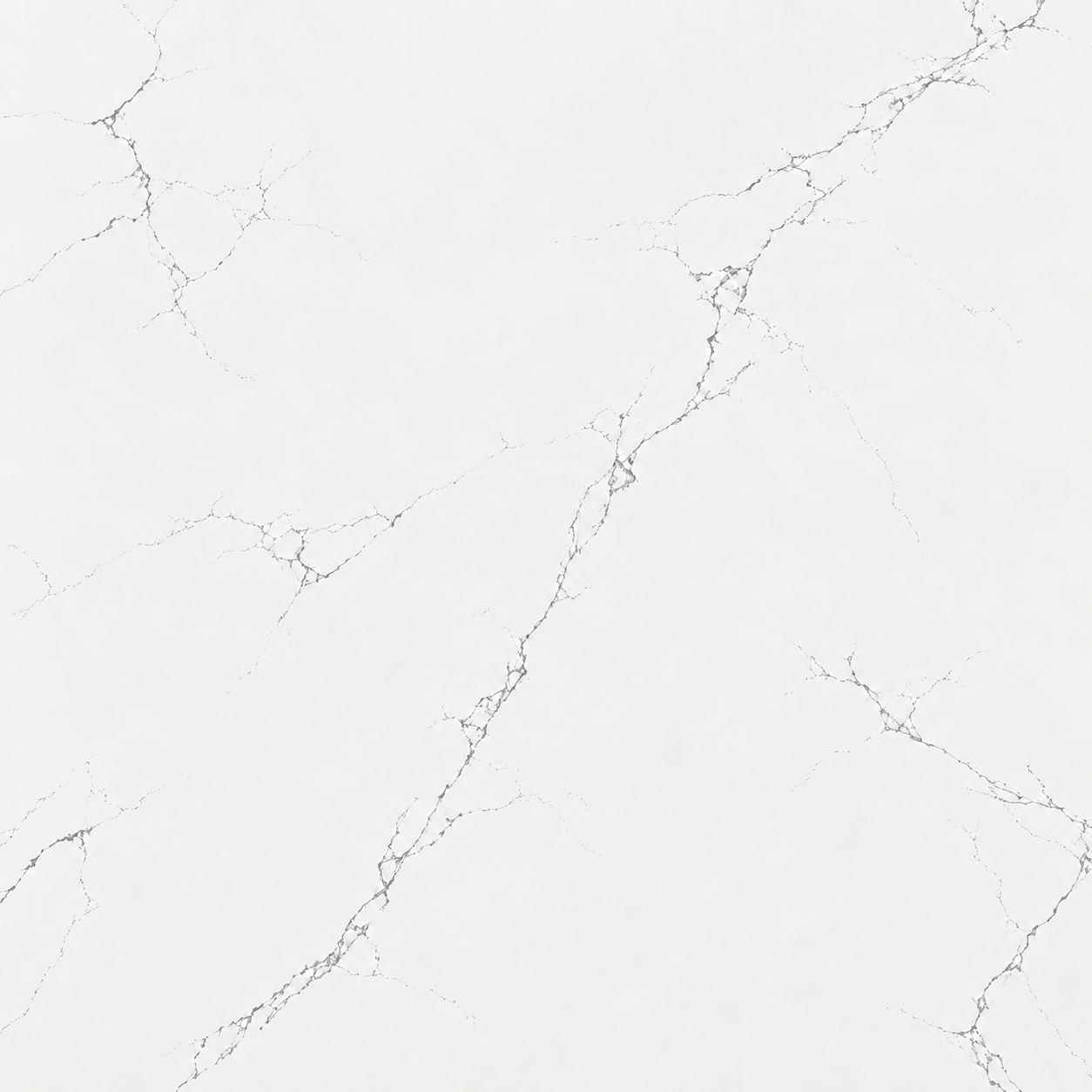 White marbling swatch with fine gray veins